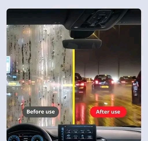 Oil Film Cleaning Brush & Car Glass Cleaner | Windshield Defogger & Stain Remover for Interior & Exterior | Anti-Mist, Oil Stain Remover for Car Windows, Mirrors & Glass